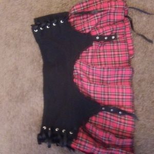 Tripp NYC Mini Plaid Skirt 2xl